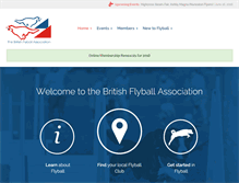 Tablet Screenshot of flyball.org.uk